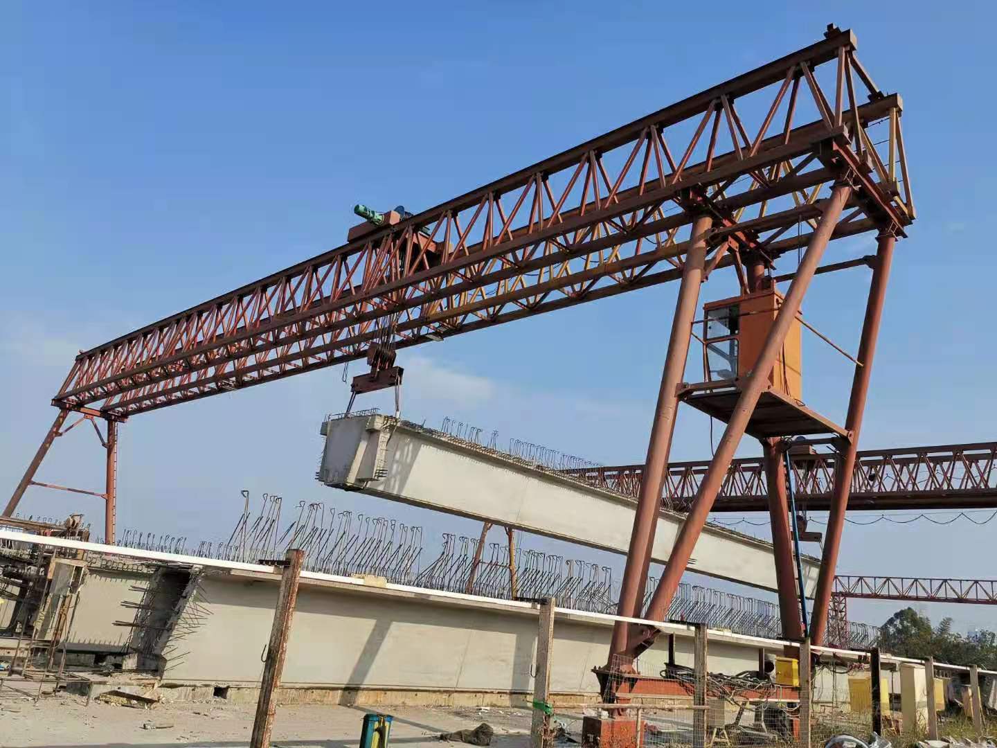 长坡镇一大桥预制箱梁压浆施工